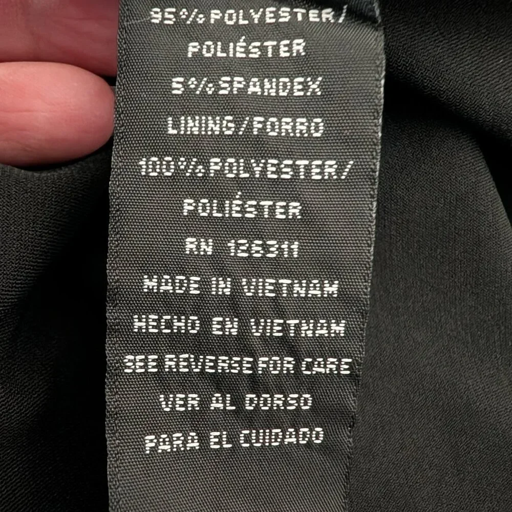 Ronni Nicole by Ouida Black Evening Sleeveless Beaded Dress Size Large - Picture 8 of 9